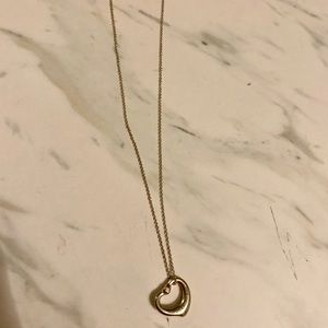 Tiffany’s sideways heart necklace
